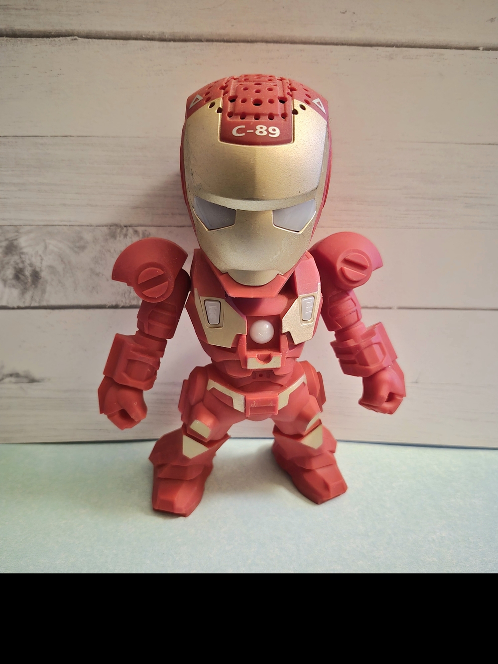 & Other Stories Red and Gold C-89 Portable Speaker Figure